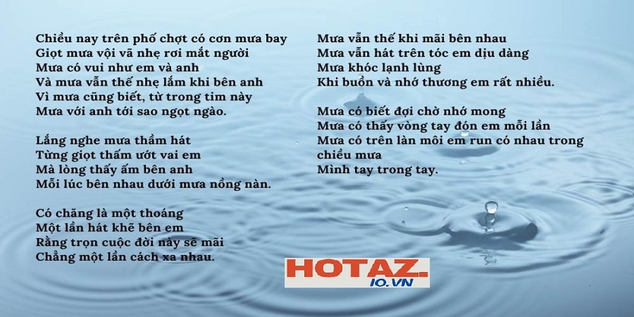 Lời Bài Hát Mưa Buồn