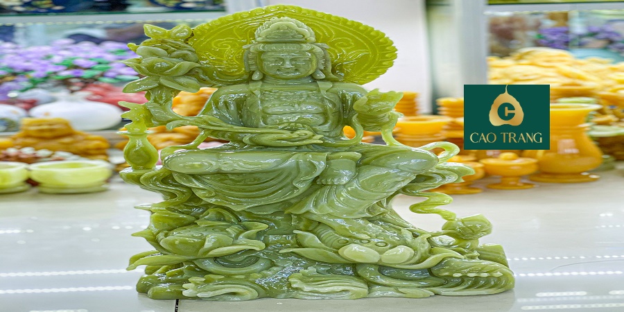 Tượng Phật Bà Quan Âm Bằng Đá Thạch Anh HCM