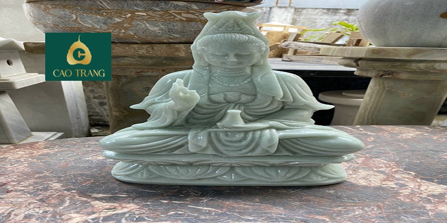 Tượng Phật Quan Âm Bằng Đá Cẩm Thạch Đà Nẵng